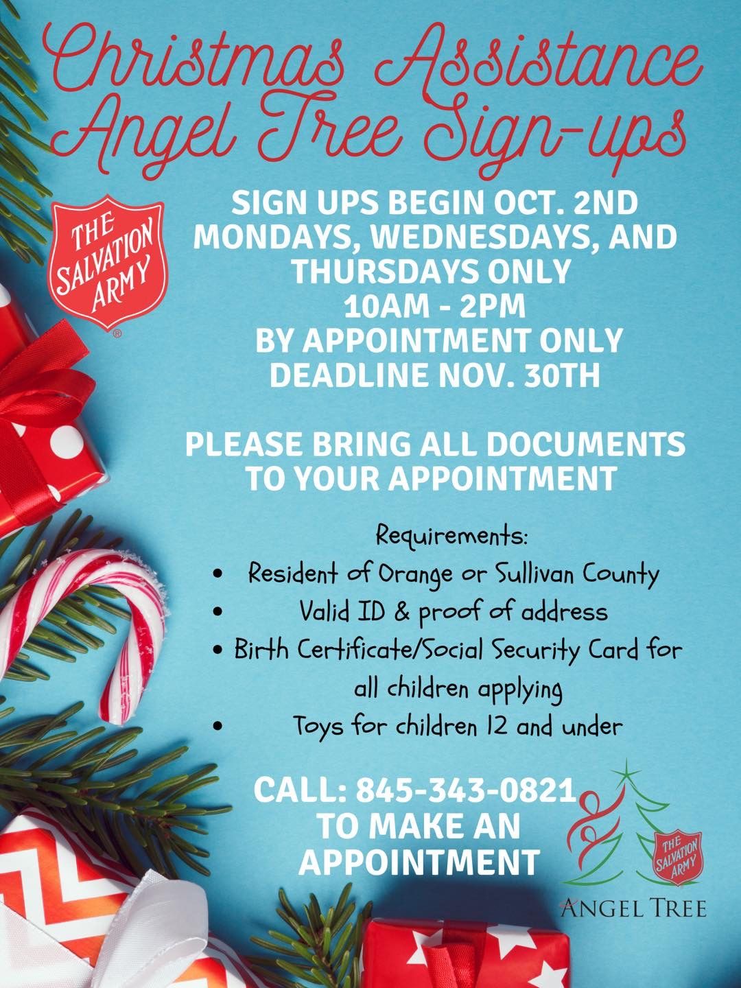 Salvation Army Angel Tree Sign Up