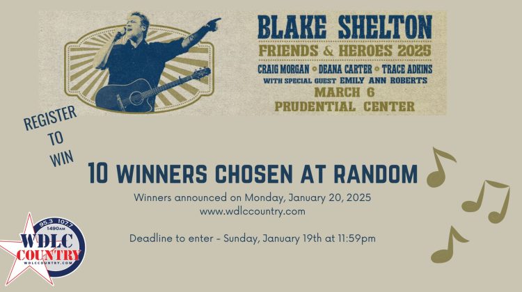 CONTEST:  Blake Shelton Friends and Heroes Tour 2025!!!!