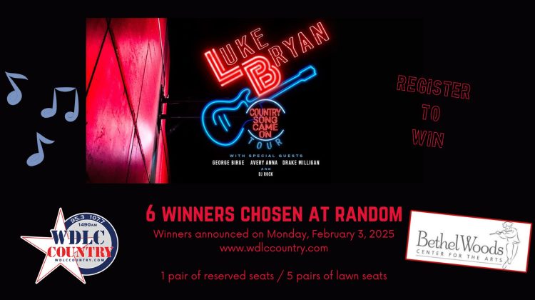 CONTEST: Luke Bryan ‘Country Song Came on Tour’ at Bethel Woods Center for the Arts